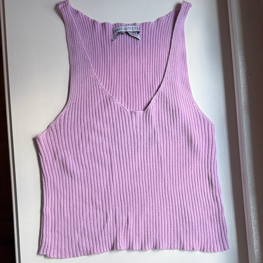 3/$15 Urban Outfitters Pink Ribbed Tank Top